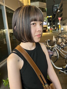 カフ(CAF) CAF松本/ボブ/デザインカラー/心斎橋/大阪