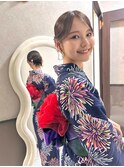 お祭り浴衣ヘアセット★アップヘア