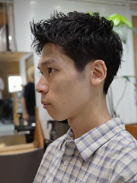 サンアタゴノット(san.atagonot) 刈り上げないベリーショート/メンズカット/ニュアンスパーマ