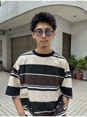 ニュアンスパーマ/眉毛カット/スパイキーショート