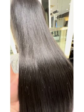 エアー 銀座タワー(AIR) プレミアムケアカラー/髪質改善/ツヤ髪スタイル【榛葉】