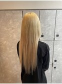#ガルボ#ハイトーン#エクステ#ブリーチ#プルエクステ#ロング