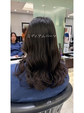 アピッシュ ギンザ(apish ginza) ミディアムパーマ/コテ巻きパーマ/デジタルパーマ/韓国パーマ
