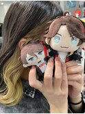にじさんじ 三枝明那 インナーカラー ベージュ ホワイト ボブ