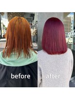 ガルボヘアー 桟橋店(garbo hair)&nbsp;カシスカラー　カシスパープル　カシスレッド　ガルボ桟橋