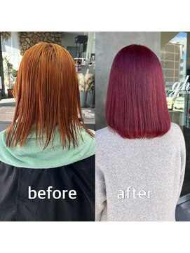 ガルボヘアー 桟橋店(garbo hair) カシスカラー カシスパープル カシスレッド ガルボ桟橋