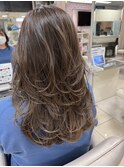 【レイヤースタイル】セミロングレイヤー　片野