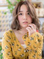 カバーヘア ブリス 志木南口駅前店(COVER HAIR bliss)&nbsp;センターパート韓国風巻きボブウルフレイヤーh4志木20代30代40代