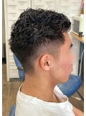 直毛でもかけられる強めメンズパーマ