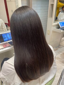 ビス ヘア アンド ビューティー 西新井店(Vis Hair&Beauty) 小顔レイヤーロブヘアウルフカットブリーチなしココアブラウン