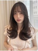 レイヤースタイル/ブラウンベージュ/ブリーチ無し透明感カラーAM