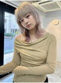 ミルクティーベージュ×ラベンダー