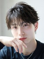 オーシャントーキョー サニー 原宿(OCEAN TOKYO Sunny)&nbsp;フェザーパーマセンターパートニュアンスパーマ韓国マッシュ黒髪