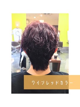 ヘアーパレス フタバ(Hair palace FUTABA) ワインレッドカラー(K)