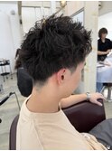 スパイキーショート&パーマ