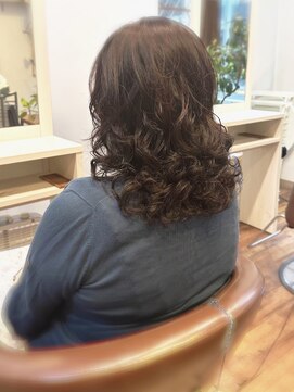 ランデ(RANDE) 白髪染め白髪ぼかし大人かわいいミディアムショートボブ40代50代