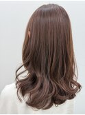 ホワイトグレージュ/ミニウルフ/デジタルパーマ/チェリーブラウ