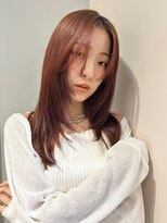 トリッカ 銀座(tricca)&nbsp;ロングレイヤー/顔まわりレイヤー/シャギーレイヤー/暖色