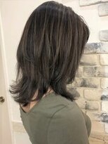 アルファ(alpha) 大人ガーリー/ダークアッシュ/似合わせカット/ミディアムレイヤ