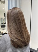 白髪ぼかし　大人ロング