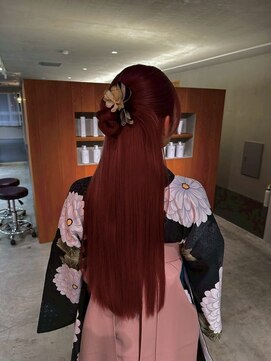 オリ('Oli) 袴ヘアセット×ハーフアップ