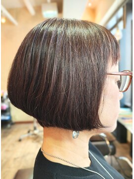 エルアール コウベ(LR KOBE) 超高濃度水素ケアカラー大人ボブ　【40代50代60代】