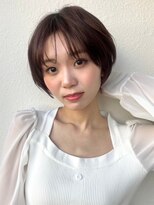 カバーヘア ブリス 川口(COVER HAIR bliss)&nbsp;ふんわり丸みショート/ココアベージュブリーチなし春カラーp川口