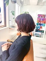 シーバイトリコ 市川(SEA by tricot) 艶めきレッドのニュアンスボブパーマ