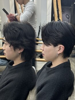 アンシェル(an-ciel)の写真/自然な毛流れで、縮毛矯正でも動きのあるスタイルへ。