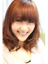 スナッグヘアデザイン(SNUG HAIR DESIGN)&nbsp;ワイドバングのゆるふわスタイル