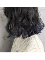 プライズ アイリス 池袋東口店(prize Iris)&nbsp;ブルーアッシュ/ポイントカラー/シースルーボブ【池袋】