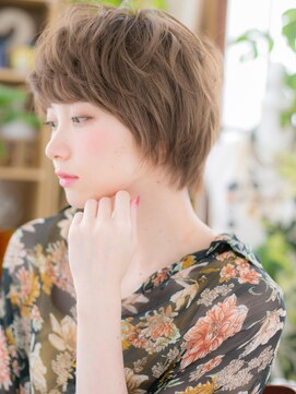 カバーヘア ブリス 北浦和(COVER HAIR bliss) くせ毛風マッシュウルフ小顔オリーブカラー北浦和20代30代40代b!