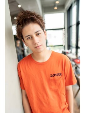 オースティン 門前仲町(AUSTIN) ツイストパーマ七三オールバックマッシュウルフスリークショート