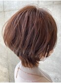 くびれミディアムボブ☆40代からの大人かわいい無造作スタイル☆