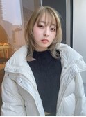 ハイトーンベージュ×ウルフミディアム【本多身和子】