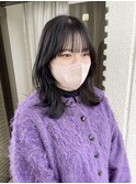 大人艶髪ブラックカラー_似合わせカット