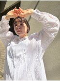 大人ボブ/ダークアッシュ/大人可愛い/透明感