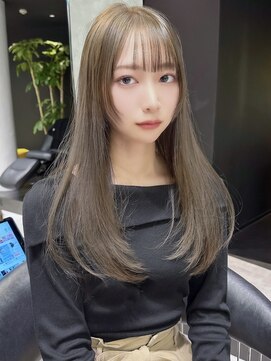 シティ(CITY) ストレートレイヤーカット 低めレイヤーカット オリーブベージュ