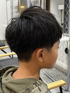 フゥ 宇都宮(FeU) ビジネスショートメンズマッシュツイストパーマツーブロック