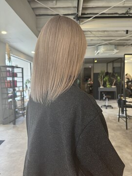 ナンバー(number+) 20代30代大人可愛いホワイトミルクティーベージュケアブリーチ