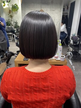 シェル 吉祥寺(shell) グレージュカラー/ボブウルフ/黒髪/ココアベージュ