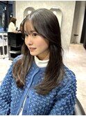 レイヤーカット カーテンバング 表参道 韓国ヘア