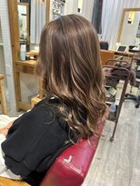 ラゴム 池袋(LAGOM)&nbsp;切りっぱなしボブ/美髪/ピンクブラウン[池袋/髪質改善]