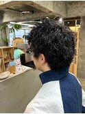 スパイキーショートピンパーマ