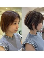 マージュ ギンザ(marju GINZA)&nbsp;30代に似合うハイライト×シフォンショート