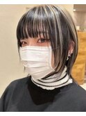 マッシュショート/丸みショート/耳掛けショート