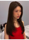 ロングヘア/韓国ヘアレイヤーカット［髪質改善/トリートメント］