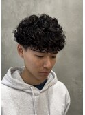 大分メンズプードルパーマ刈り上げツーブロックマッシュレイヤー