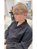 アッシュブラックカルマパーマベリーショートダークアッシュ