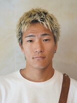 メリケンバーバーショップ コウベ(MERICAN BARBERSHOP KOBE) ダークアッシュスパイキーショート